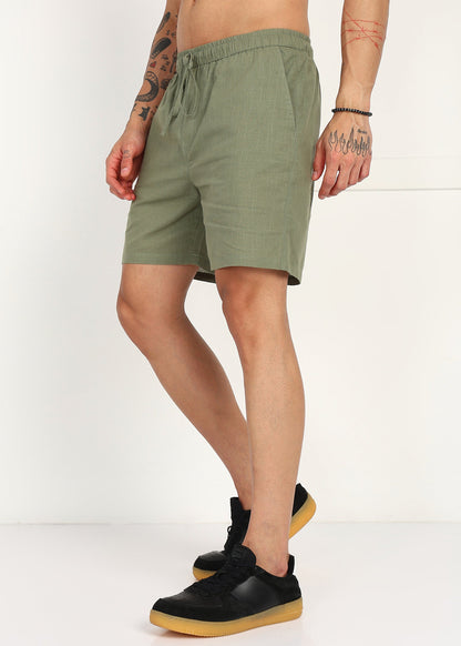Fabmade Grove Ease Linen Shorts - Distacart