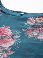 Thumbnail for Ahalyaa Plus Size Boat Neck Maxi Ethnic Dress - Distacart