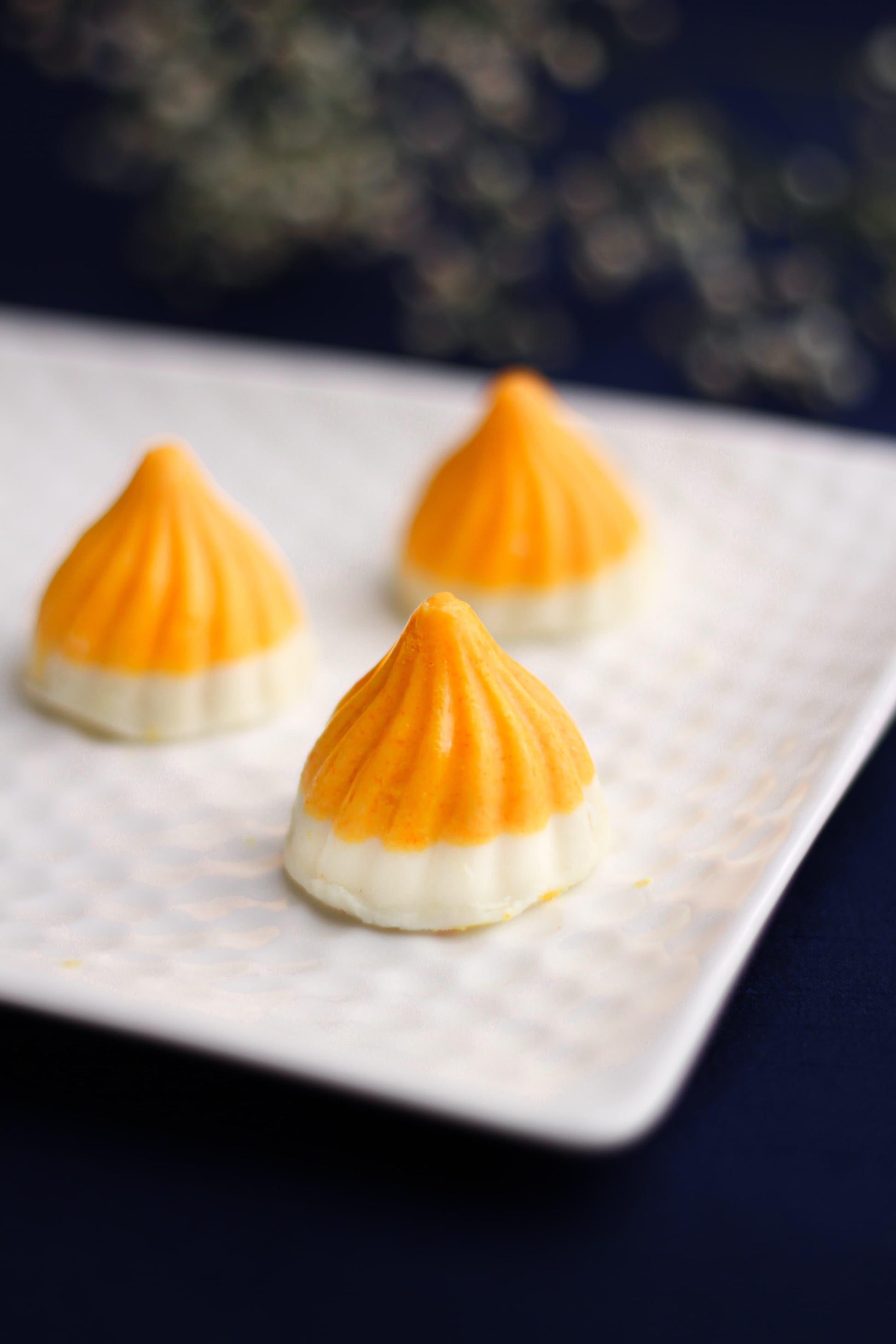 chocolate mango modak with pichwai box