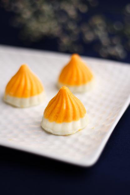 chocolate mango modak with pichwai box