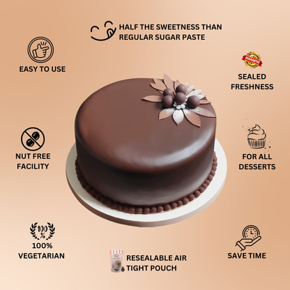 confect chocolate brown sugarpaste br b 250 gms b