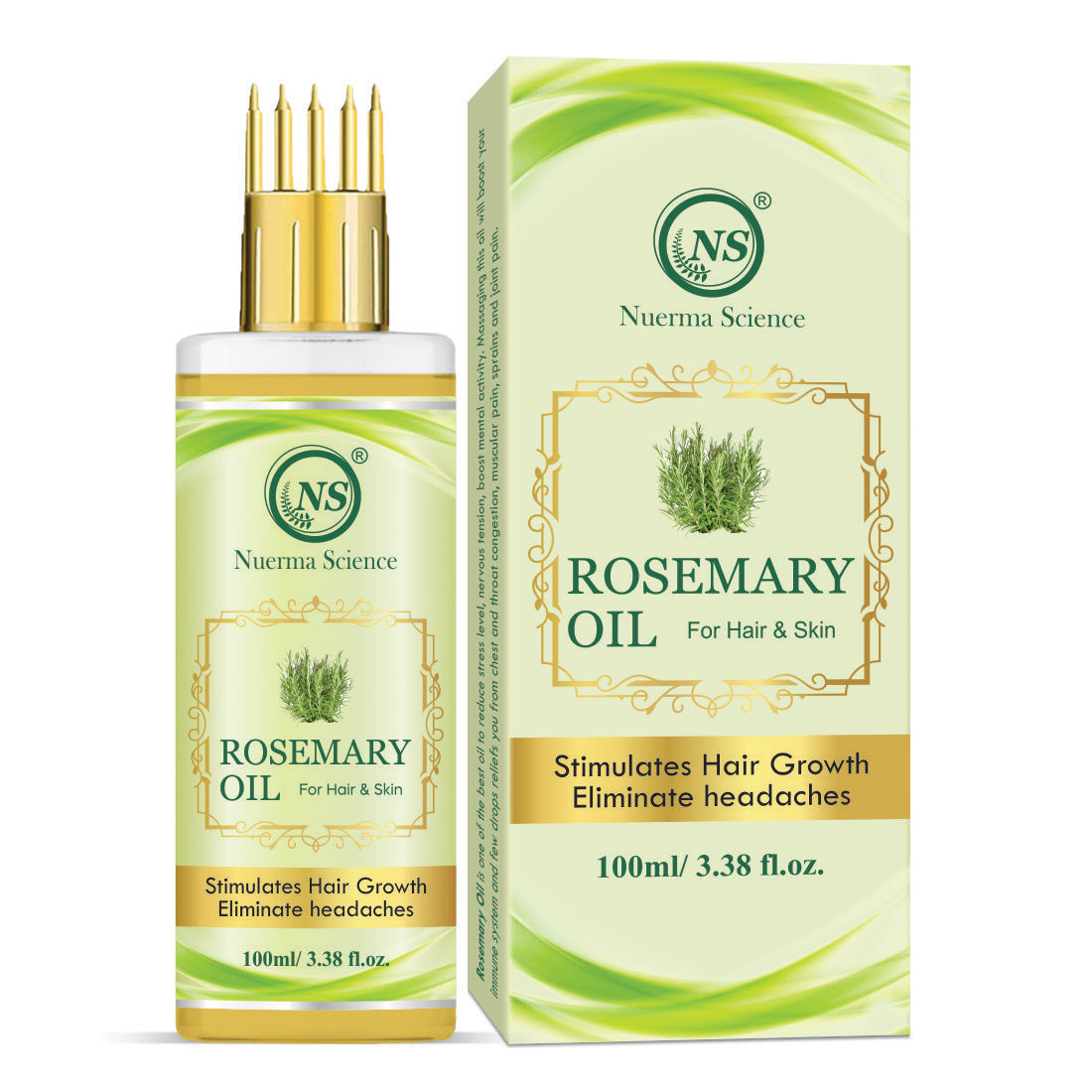 Nuerma Science Rosemary Hair Oil for Anti-Dandruff and Stimulate Hair Growth - Distacart