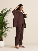 Thumbnail for trueBrowns Cola Cotton Dobby Relaxed Co-ord Set