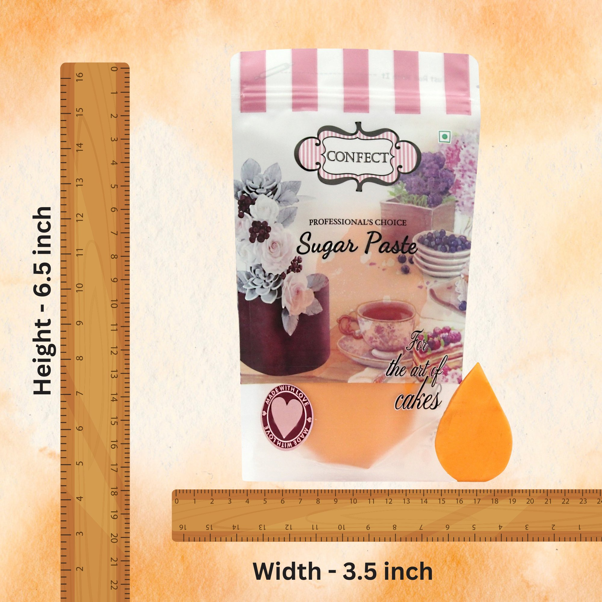 confect fluorescent orange sugarpaste br b 1 kg b