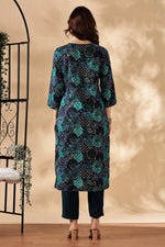 Thumbnail for BulBul Kamolika Printed Aqua Rayon Salwar Suit