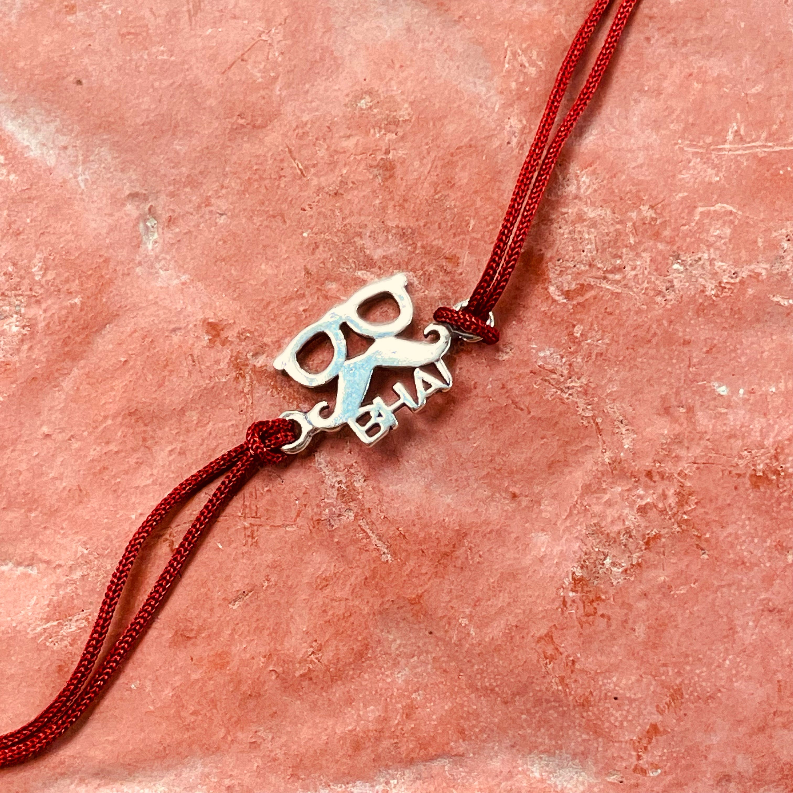 trueBrowns Sterling Silver Chashmish Bhai Thread Rakhi - Distacart