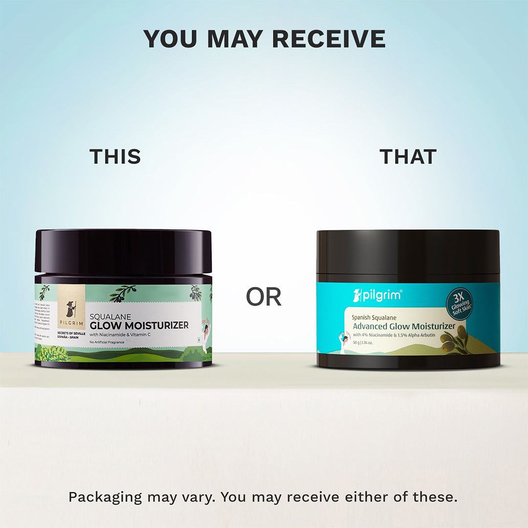 Pilgrim Glow Moisturizer Face Cream With Niacinamide & Vitamin C For Glowing Skin, Dry Skin Hydration, Non-Greasy - Distacart