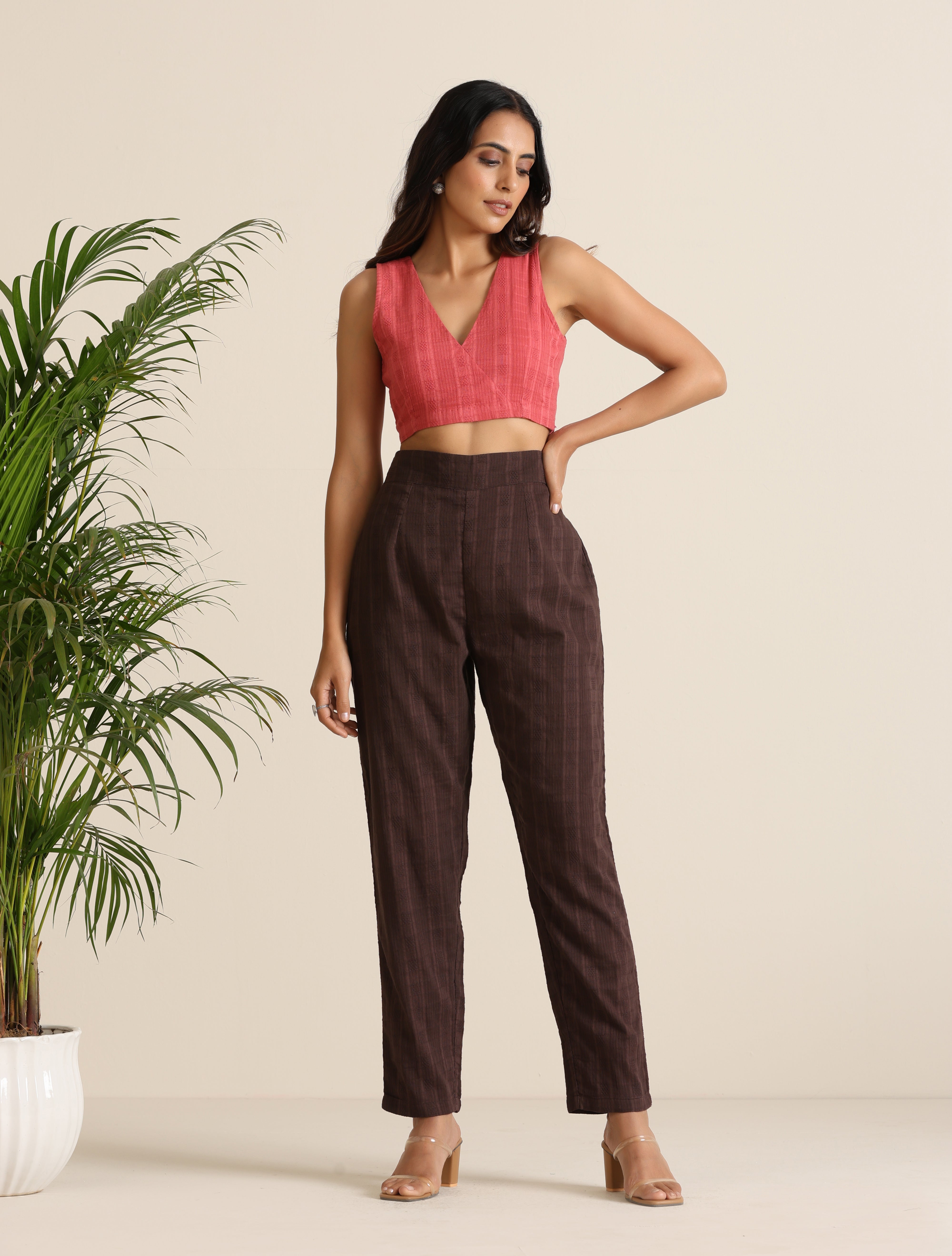 trueBrowns Cola Cotton Dobby Pant Suit Set - Distacart