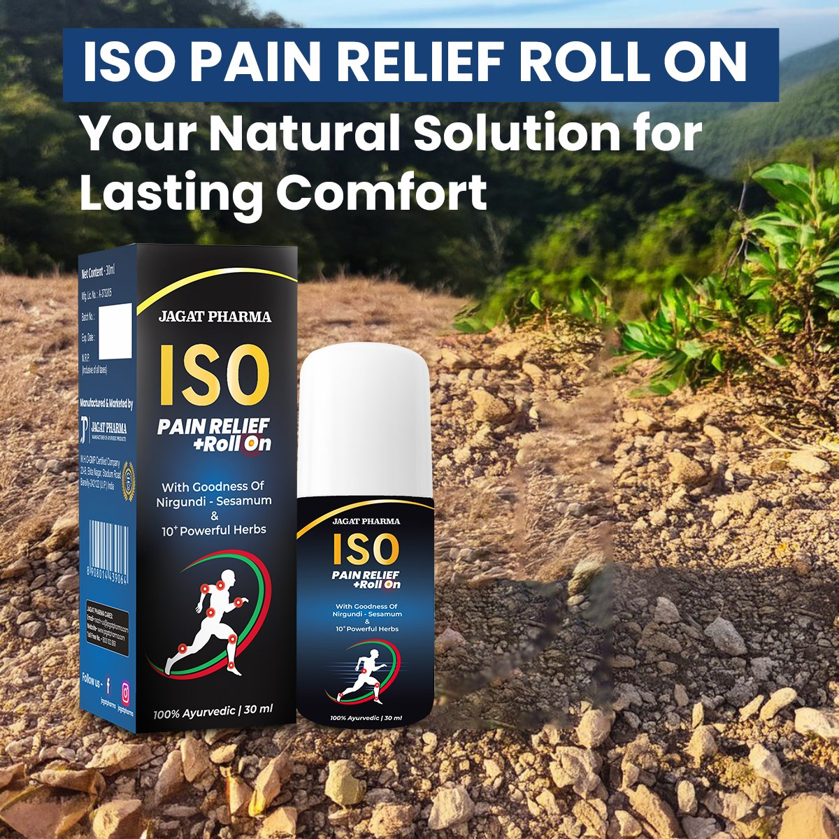 Jagat Pharma ISO Pain Relief Roll On