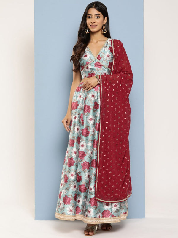 Ahalyaa Printed Ready to Wear Lehenga & Blouse With Dupatta - Distacart