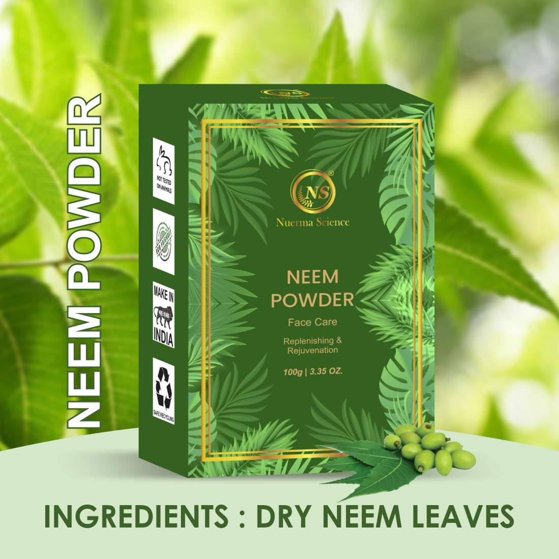 Nuerma Science Neem Powder For Face - Distacart