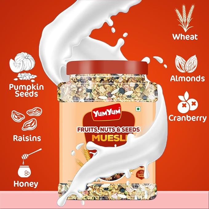 Yum Yum Fruit, Nuts & Seeds Muesli Jar - Dista