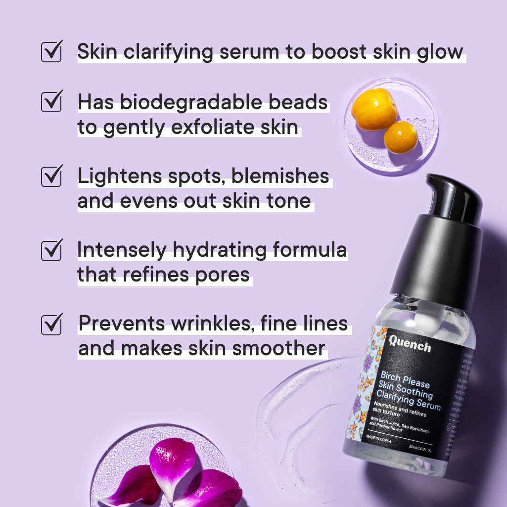 Quench Botanics Birch Please Skin Soothing Clarifying Serum - Distacart