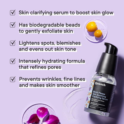 Quench Botanics Birch Please Skin Soothing Clarifying Serum - Distacart