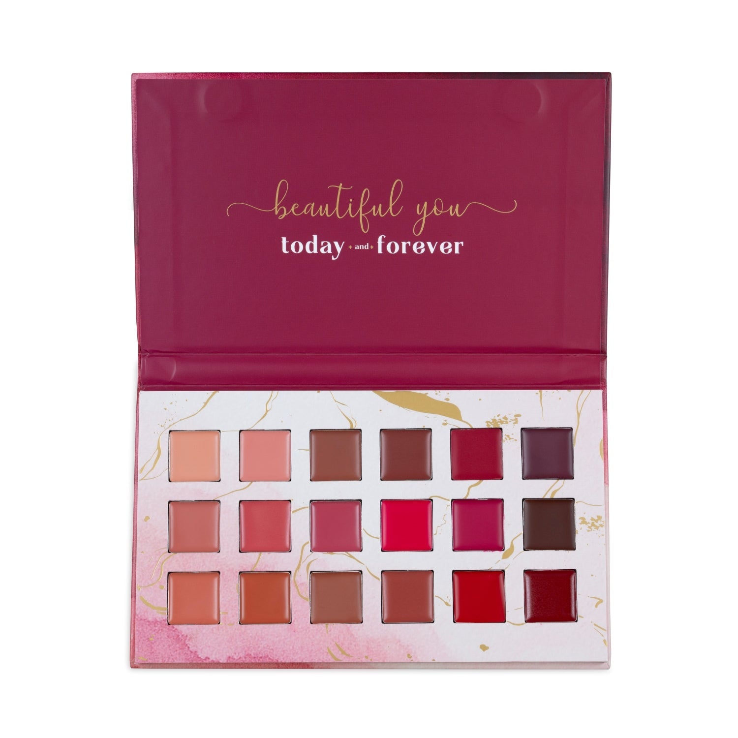Aflairza Aflairza Velvet Luxe 18-Shade Lip Palette - Distacart