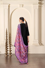 Thumbnail for BulBul Bhumi Black Silk Kurta Set with Dupatta