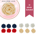 Thumbnail for confect edible sugar roses cake toppers for cupcakes doughnut cake decorations pack of 12 j4 roses 02