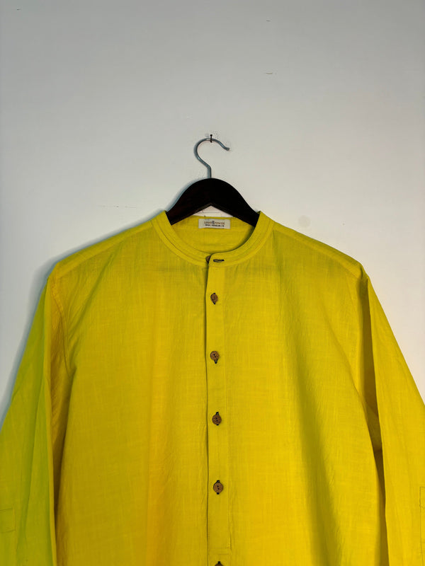 trueBrowns Lime Cotton Men's Shirt
