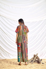 Thumbnail for BulBul Kate Beige Chanderi Co-Ord Set