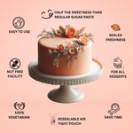 Thumbnail for peach sugarpaste 250 gms
