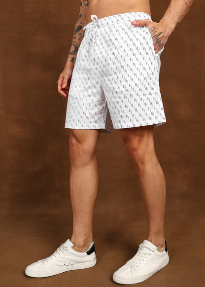 Fabmade Urban Dot Linen Shorts - Distacart