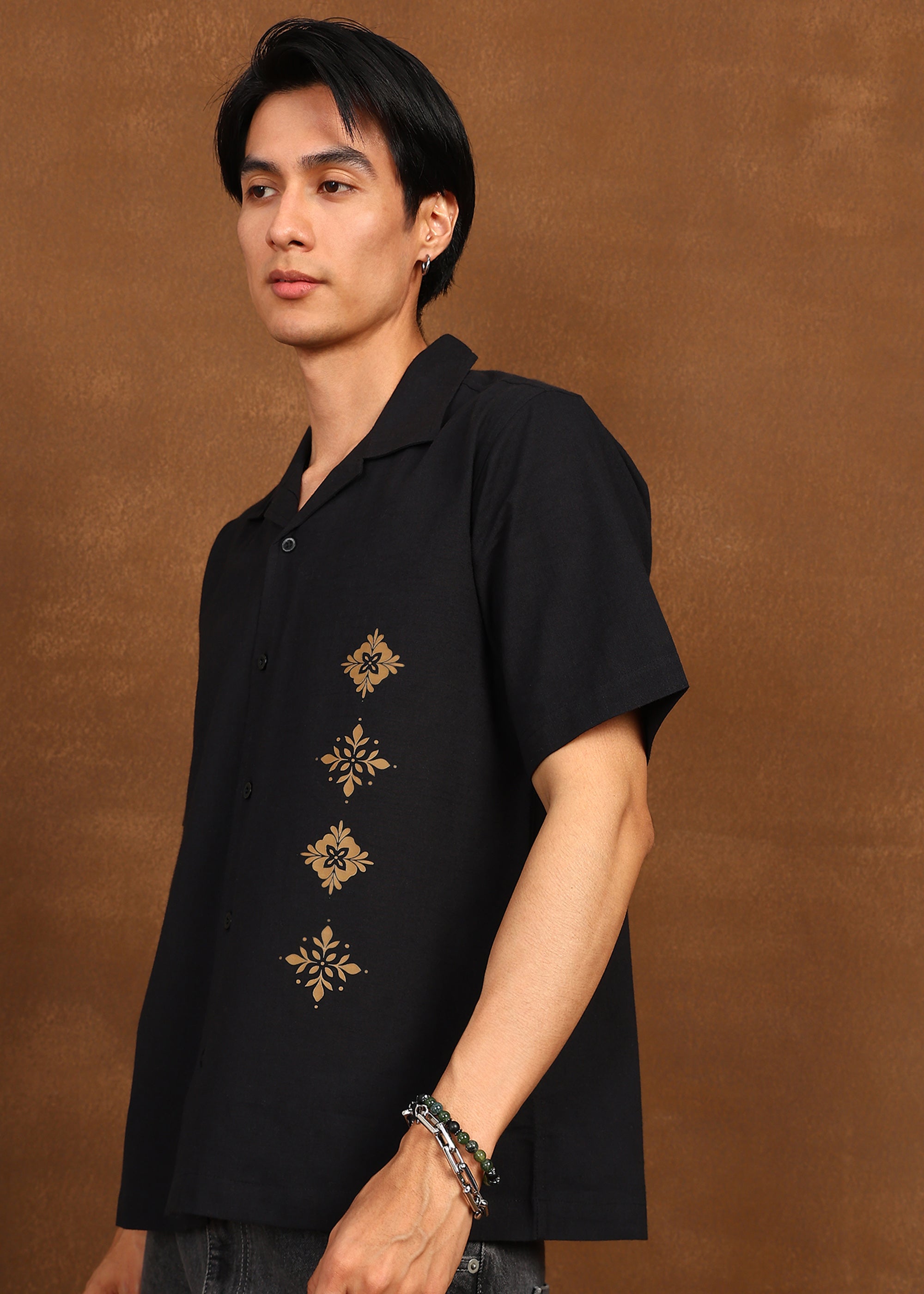 Fabmade Noir Bloom Shirt - Distacart