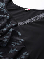 Thumbnail for Ahalyaa Floral Bell Sleeves Kurta - Distacart