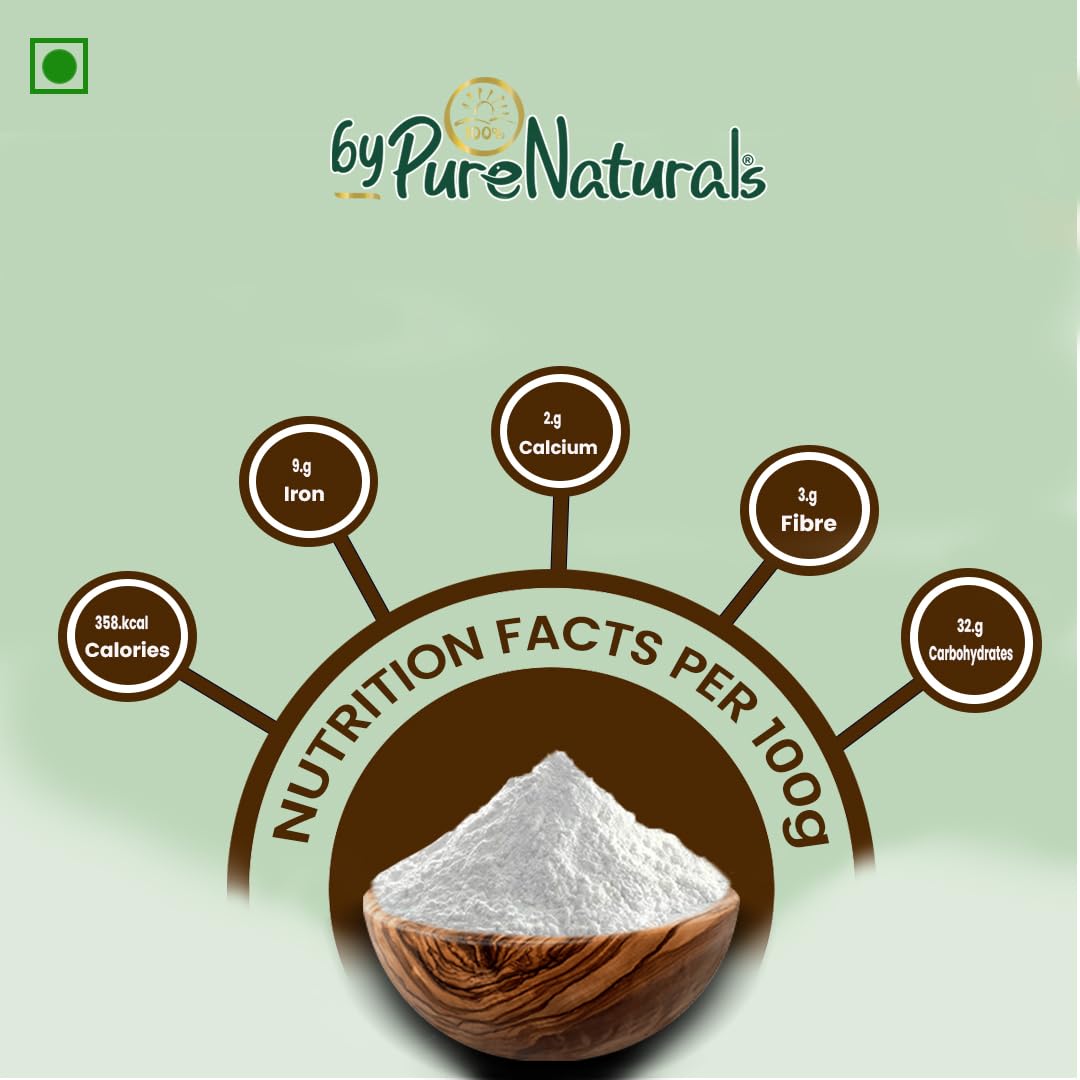 byPureNaturals Sabudana Vrat Atta (Sago Tapioca Flour) - Dista
