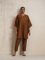 Thumbnail for trueBrowns Brown Silk Co-ord Set