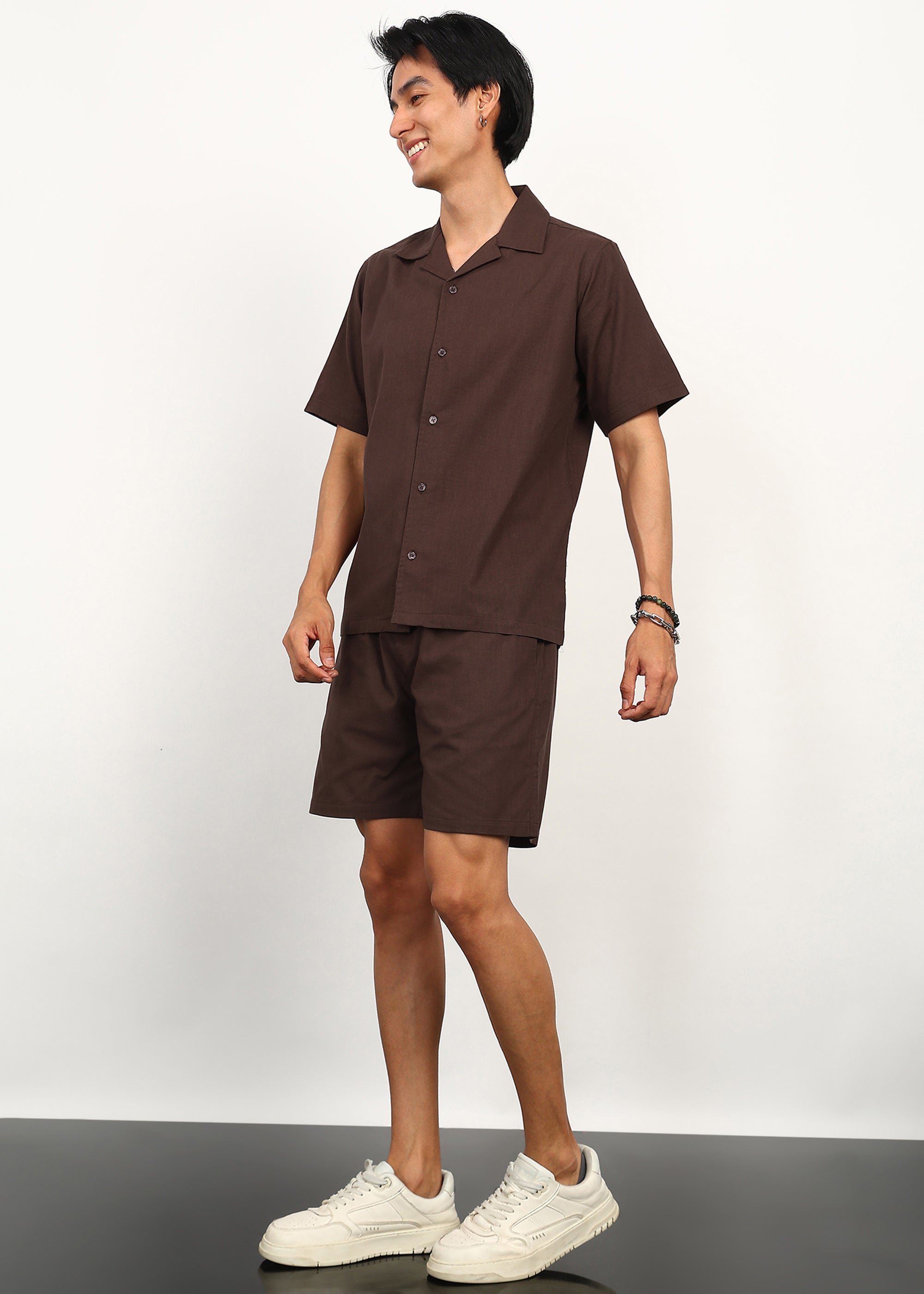 Fabmade Cacao Minimal Co-Ord Set - Distacart