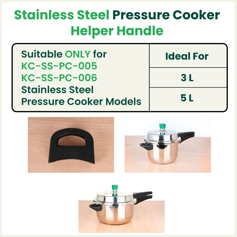 The Indus Valley 3.0L & 5.0L Stainless steel Outer Lid Pressure Cooker Helper Handle - Dista