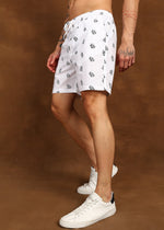 Thumbnail for Fabmade Leaf Whisper Linen Shorts - Distacart