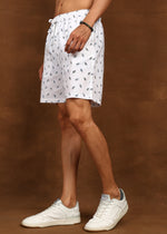 Thumbnail for Fabmade Snow Leaf Shorts - Distacart