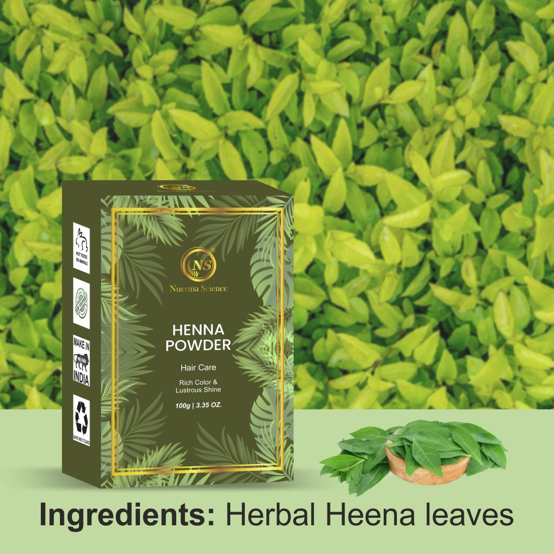Nuerma Science Henna (Organic & Natural) Powder For Hair Color - Distacart