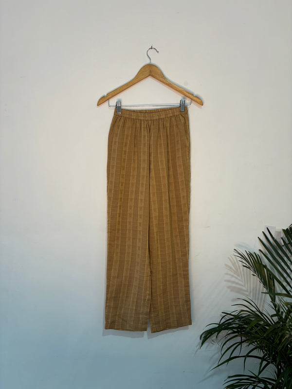 trueBrowns Beige Straight Co Ord Set