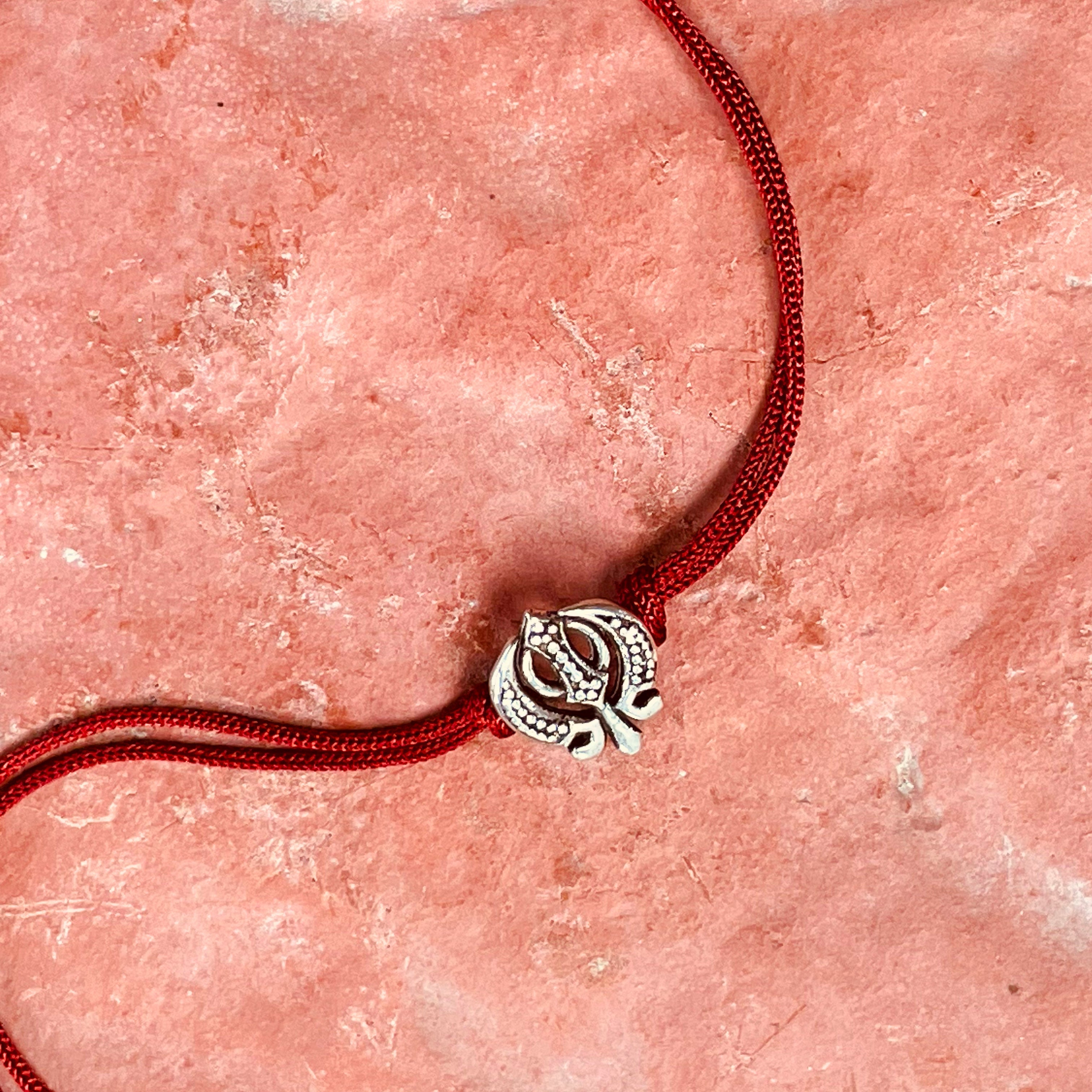 trueBrowns 925 Sterling Silver Khanda Thread Rakhi - Distacart