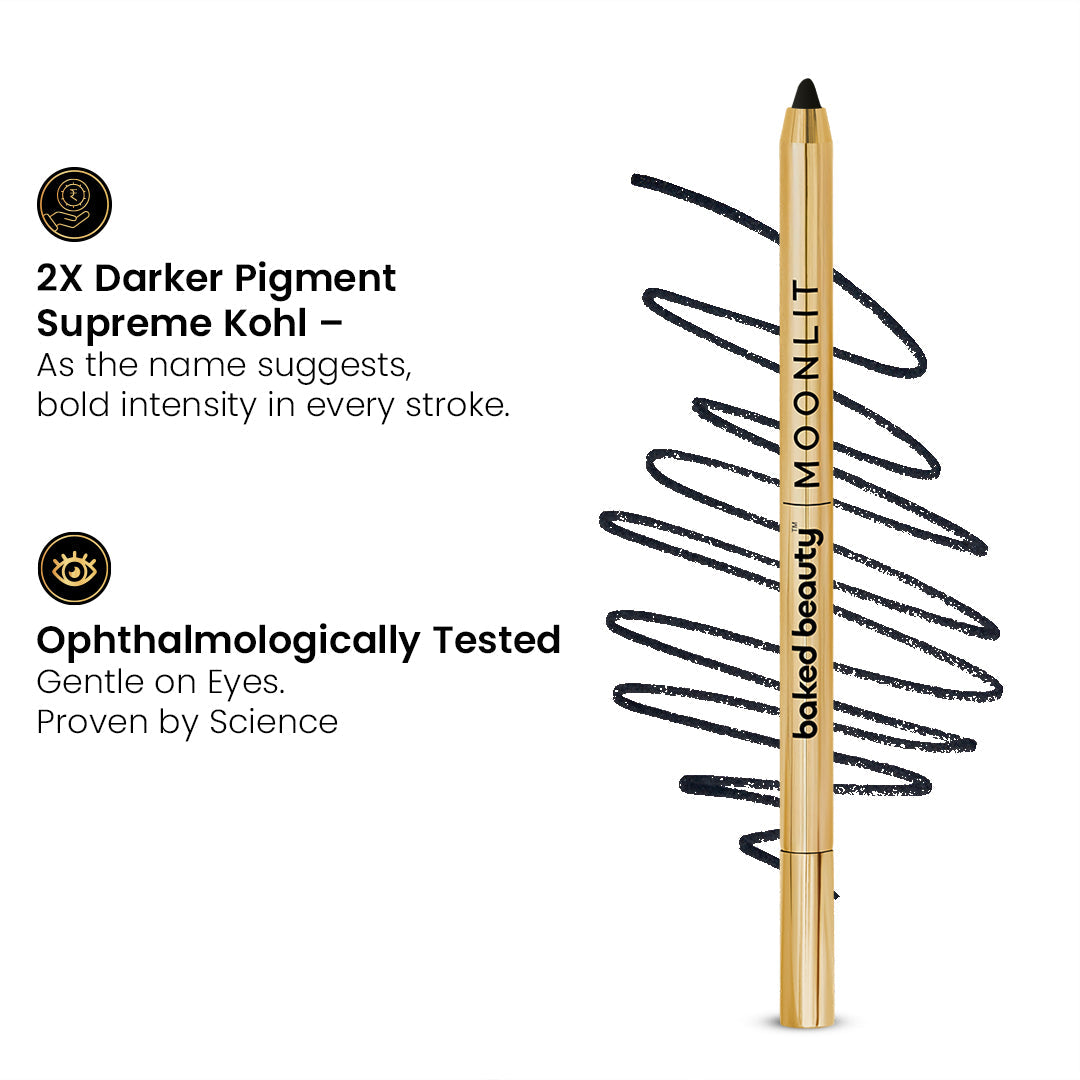 Baked Beauty Moonlit Supreme Kohl Pencil (Black)