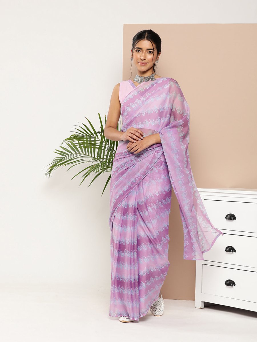 Ahalyaa Womens Chiffon Printed Saree - Distacart