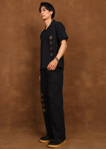 Thumbnail for Fabmade Noir Bloom Co-Ord Set - Distacart