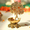 brass kalpvriksh diya