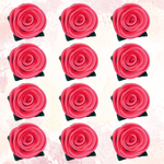 Thumbnail for sugar roses for cake cupcake decoration hot pink 120 gms