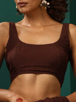 Thumbnail for trueBrowns Cola Muslin Silk Scoop Neck Sleeveless Blouse - Distacart