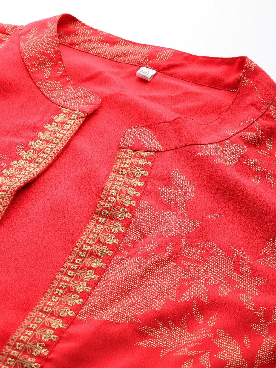 Ahalyaa Plus Size Ethnic Top & Skirt with Shrug - Distacart