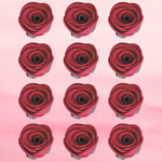 Thumbnail for sugar roses for cake cupcake decoration burgundy 120 gms