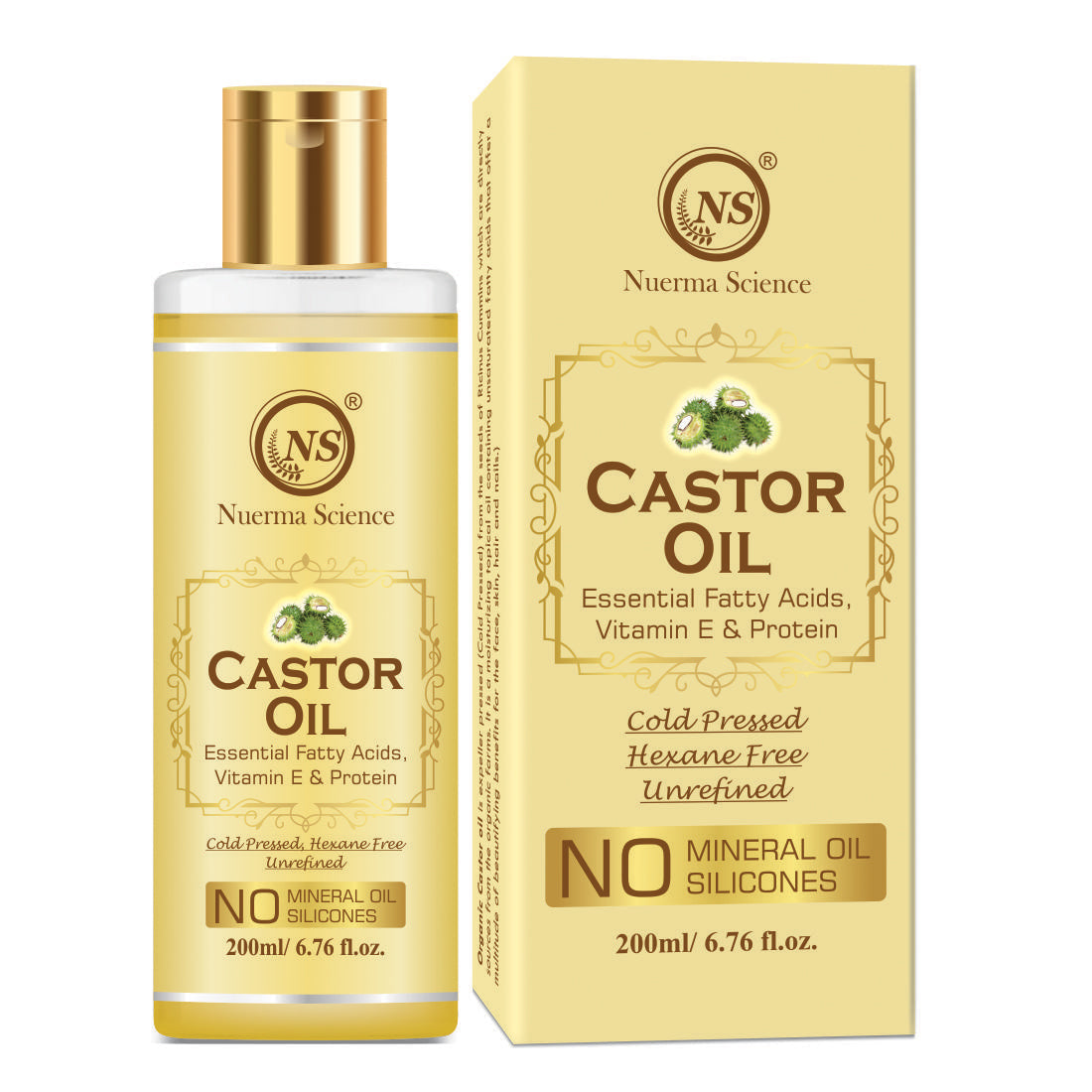 Nuerma Science Castor Oil For Skin & Body | Hydrating & Soothing Massage Oil - Distacart