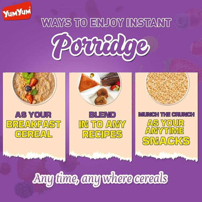 Yum Yum Instant Zero Added Sugar Porridge Pouch - Dista
