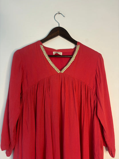 trueBrowns Peach Crinkle Top - Distacart