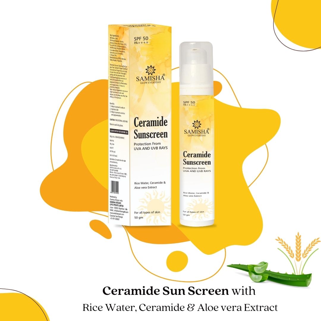 Samisha Ceramide & Hyaluronic Acid  Sunscreen Spf 50 Pa++++ - Distacart