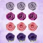 Thumbnail for confect sugar roses topper sugar roses for cake decorations cupcakes doughnut edible toppers ombre 4 pack of 12