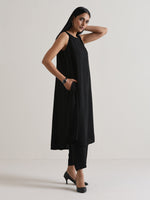 Thumbnail for trueBrowns Black Panelled Co-ord Set - Distacart